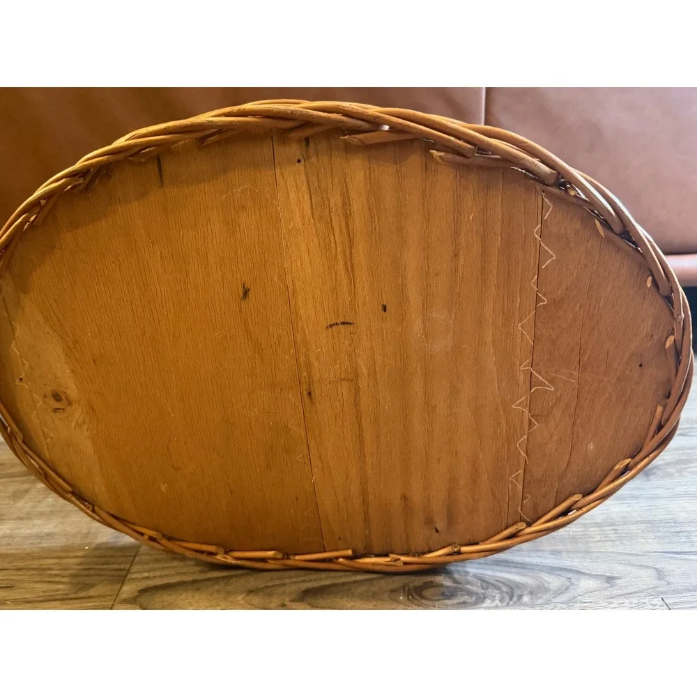 Vintage Willow Garden Trug Basket 18